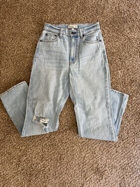 Abercrombie & Fitch Ankle Straight Ultra High-Rise Women’s Curve Love